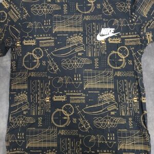 Nike Black and Gold Air Max Tee